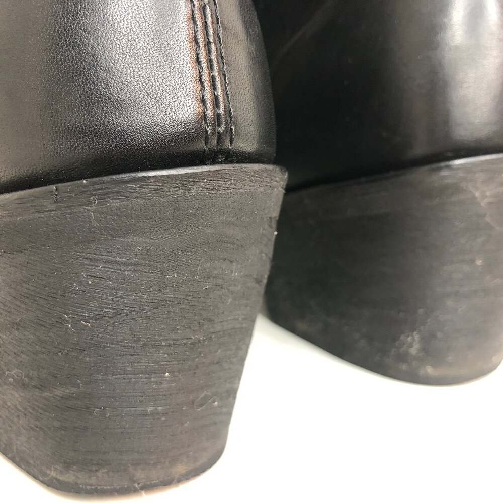 Harley-Davidson Women's Black Leather Cowgirl Boots Sz. 9 GORGEOUS! - Picture 9 of 12